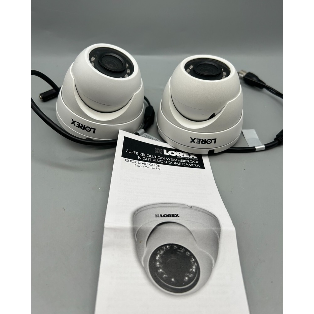 Lorex 5MP CVI IR Dome Cameras NTSC (C581CD) - Lot of 2